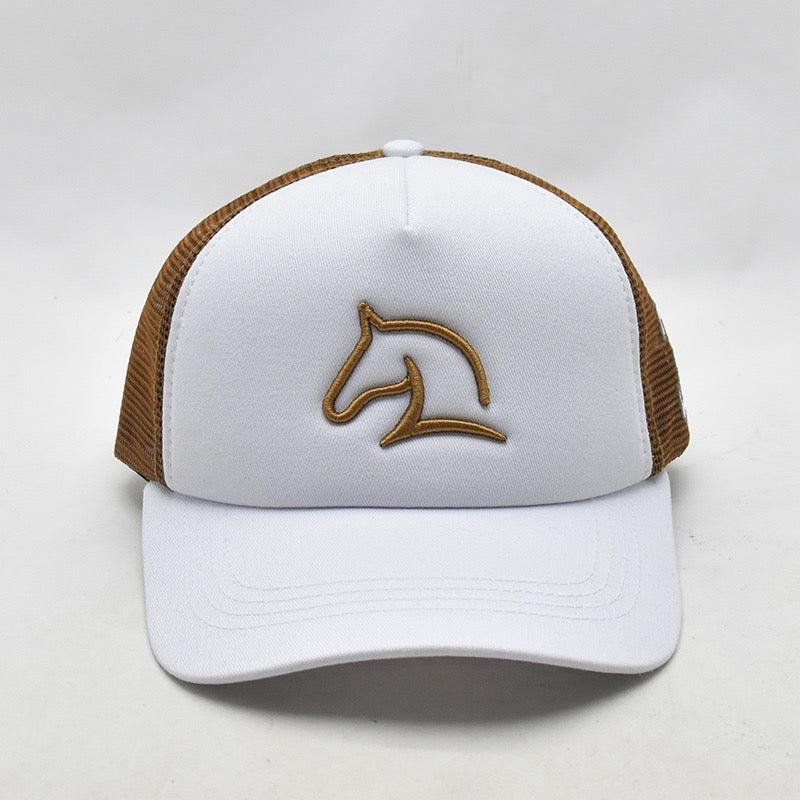 Horse white brown 🤍